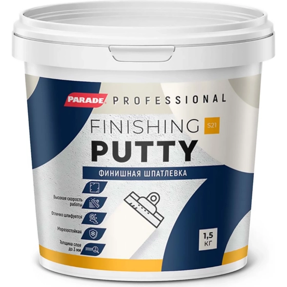 Шпатлевка акрил PARADE PROFESSIONAL S21 финиш 1,5кг