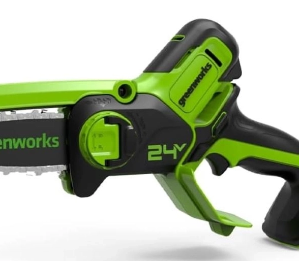 Пила цепная-мини акк. Greenworks G24MCS10 24В 4" 1/4"-1,1мм без аккумулятора и ЗУ