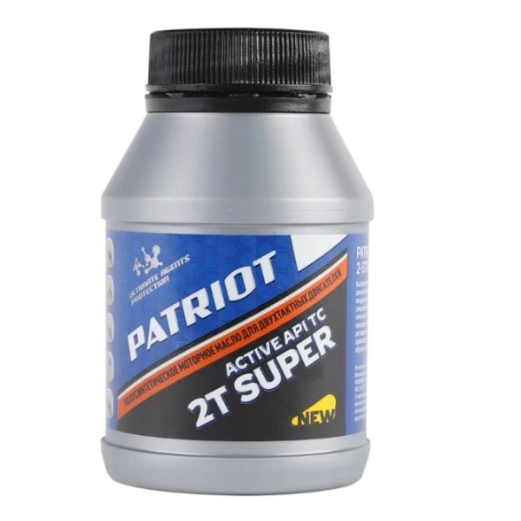 Масло моторное Patriot Super Active 2T полусинтетическое 2х-тактное 100мл