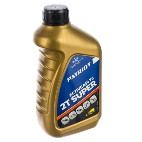 Масло моторное Patriot Super Active 2T полусинтетическое 2х-тактное 0,946л с дозатором