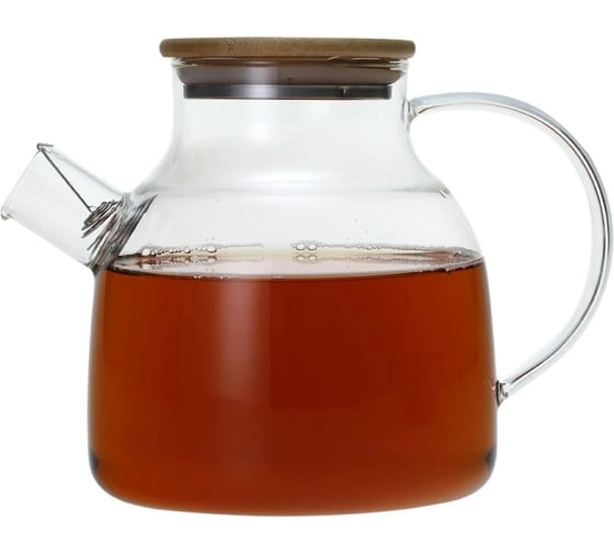 Чайник заварочный TEA POT бамбук.крышка 1,5л