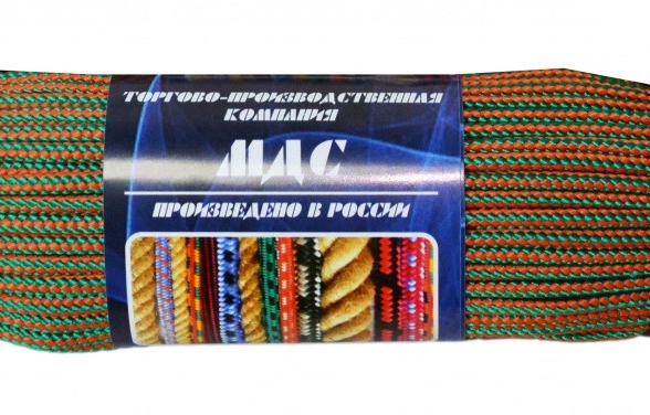 Шнур ПП 4мм плет.с серд.16-прядн. с/отр(300м)