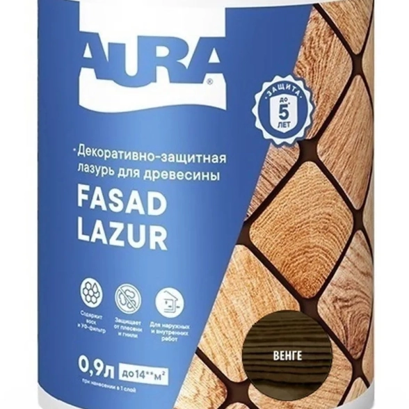 Антисептик Aura Fasad Lazur венге 0,9л