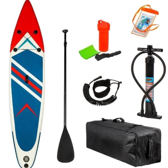 Доска Sup надувной 323x85x15см +насос/весло в сумке SBP65