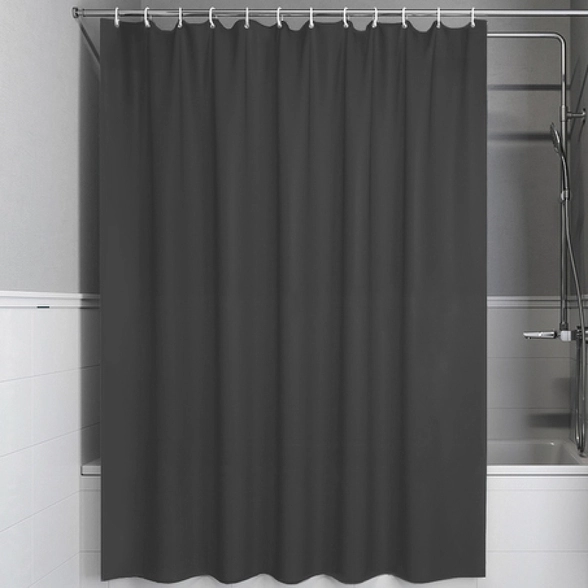 Штора д/в IDDIS Promo P03PE18I11 180x200 тем.серая с кольц