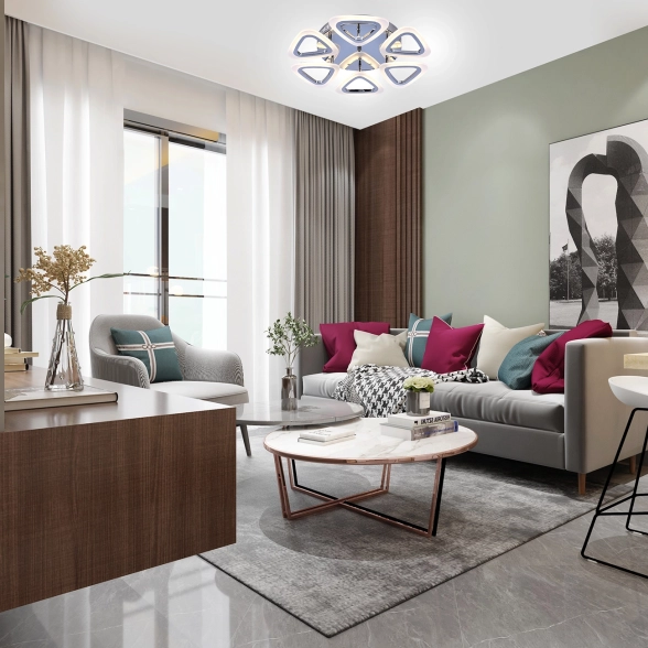 Светильник Escada 10223/6 LED*72W Chrome