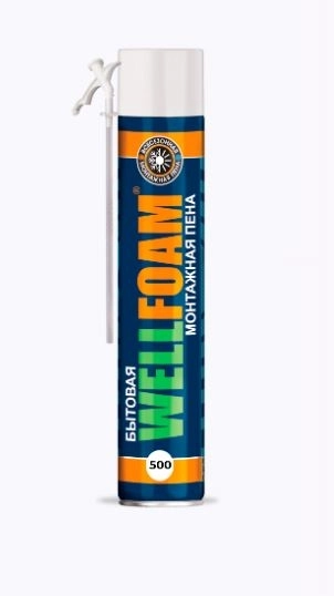 Пена монтажная WELLFOAM 500 всесезон. 1000(550)мл