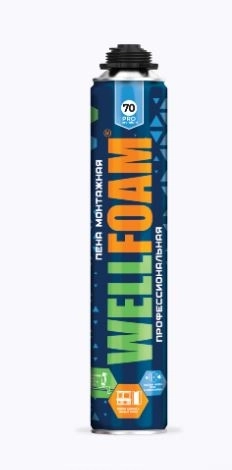 Пена монтажная проф. WELLFOAM PRO 70 premium всесез.900мл