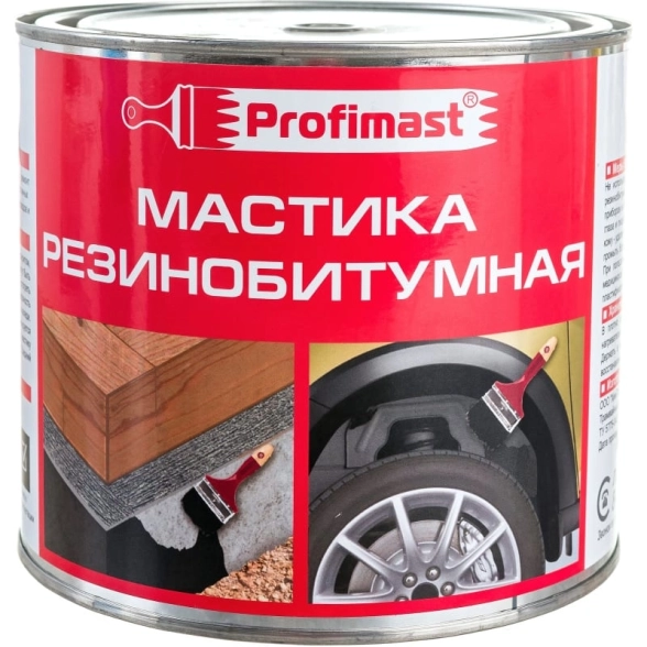 Мастика резинобитумная PROFIMAST 2л/1,8кг/металл