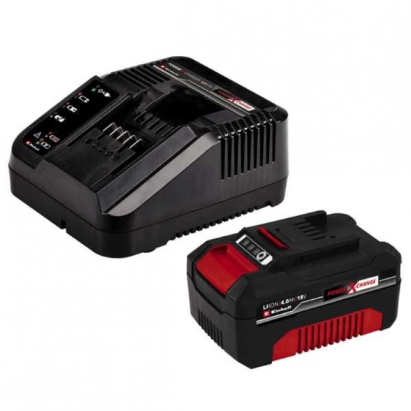 Газонокосилка акк. Einhell PXC GE-CM 18/33 Li 18В 4Ач 30л 330/25мм 1акк.+ЗУ