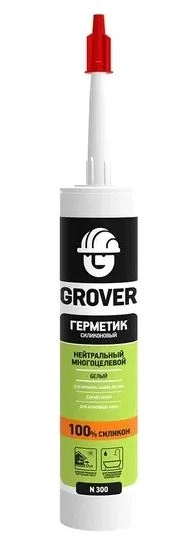 Герметик силик. GROVER N300 прозрачный 280мл