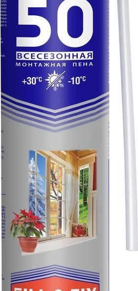 Пена монт.KRASS Home Edition 50 пистолетная всесезонная 0,75л