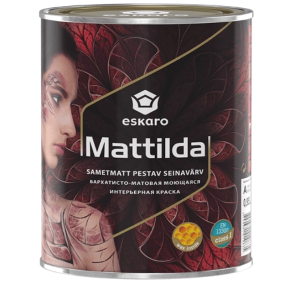 Краска Eskaro Mattilda акрилат.моющ.мат д/вн.раб.0,95л