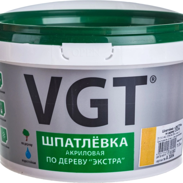 Шпатлевка ВГТ п/дер Экстра сосна 1кг