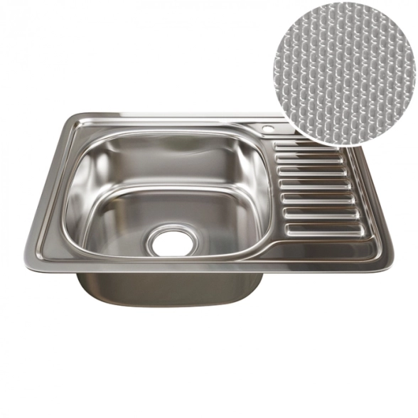 Мойка Mixline 50x65 лев.вып. 3 1/2 532310 с сифоном