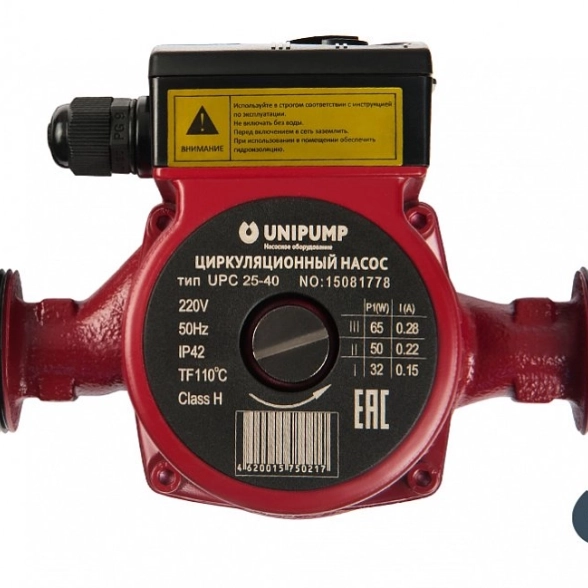 Насос циркуляционый UNIPUMP UPC 25-60 180 с гайками 514204
