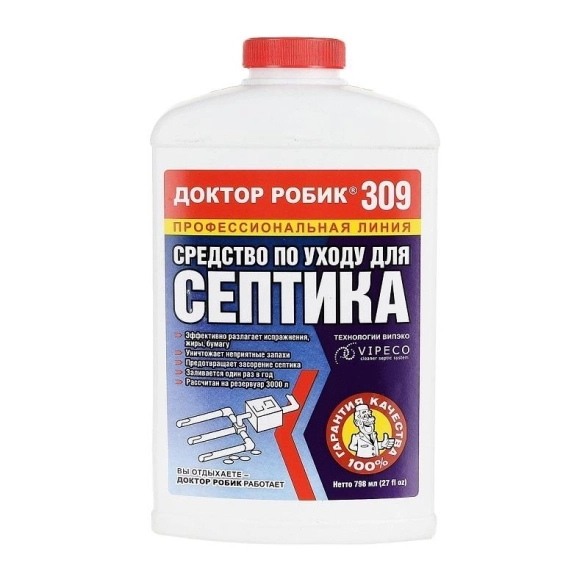 Доктор Робик по уходу ям и септиков 798мл 309