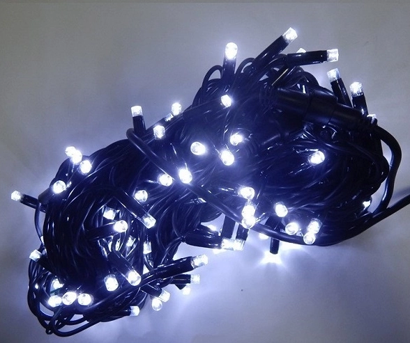 Гирлянда Черный провод 100 70 LED белый 9809