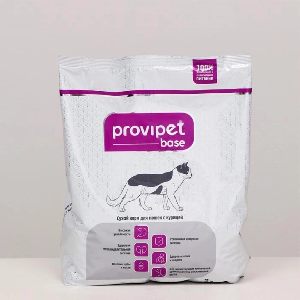 Корм д/кошек с курицей ProviPet 2кг 5104