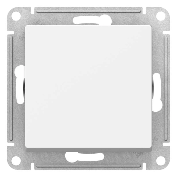 Переключатель ATLASDESIGN 1кл c.6 мех.бел ATN000161