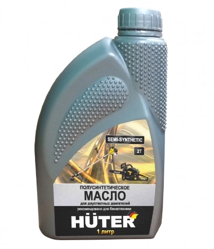 Масло моторное Huter 2T полусинтетическое 2х-тактное 1л