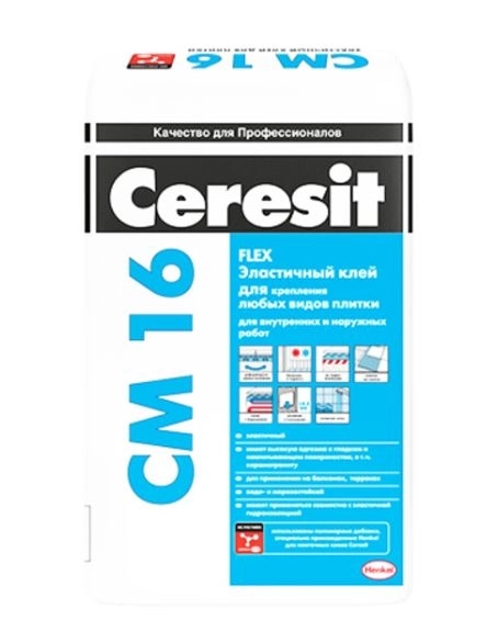 Клей для плитки CM 16 Пластичный 25кг Россия