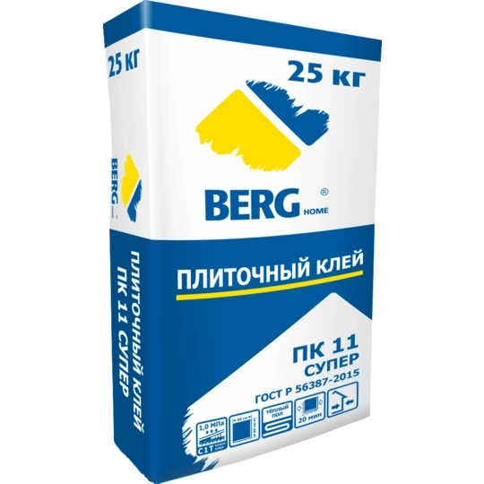 Клей плиточный ПК11 Super Berghome 25кг