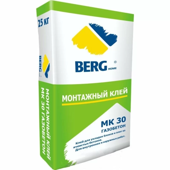 Клей Монтажный МК30 Berghome 25кг Россия