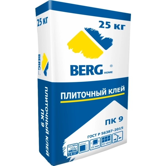 Клей плиточный ПК9 Berghome 25кг Россия