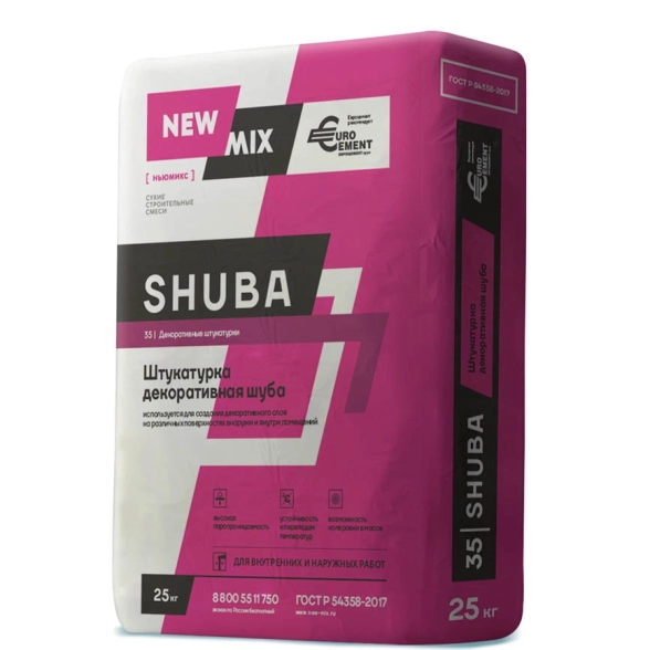 Штукатурка декоративная SHUBA 25кг СнабЦентр