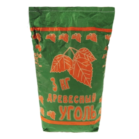 Уголь березовый/древесный 3кг